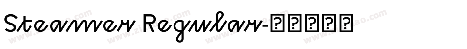 Steamer Regular字体转换